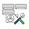 Монтаж standard pentru уред Климатици triplusplit без комплект de монтаж (preinstalat de către client/dezvoltator)
