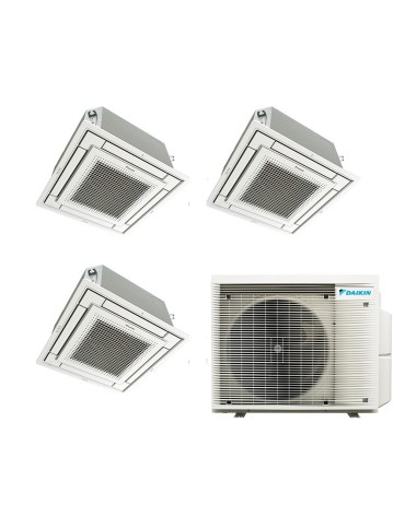 климатик triplu-сплит DAIKIN cu три тела вътрешни Касетъчен de tavan, две 9000 BTU и едно 12000 BTU, 3MXM68A-2xFFA25A+FFA35A, Гаранция 60 месеца, telecomenzi MADOKA включен