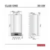 котел Ariston Clas One 30 kW, Отопление и ACM, комплект de evacuare включен, 5 години Гаранция, за площи до 200 MP