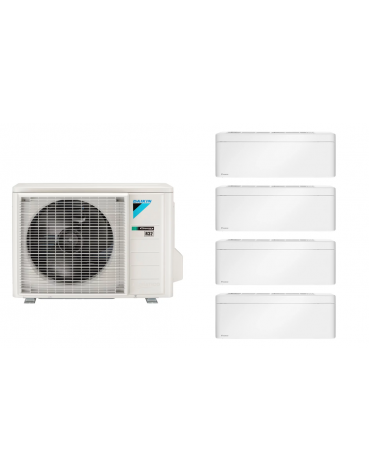 Aparat de aer condiționat multisplit Daikin Stylish cu patru unități interne, trei 5000 și una de 12000 BTU White - garanție 60 luni