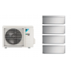 Aparat de aer condiționat multisplit Daikin Stylish cu patru unități interne, trei 5000 și una de 12000 BTU Silver - garanție 60 luni
