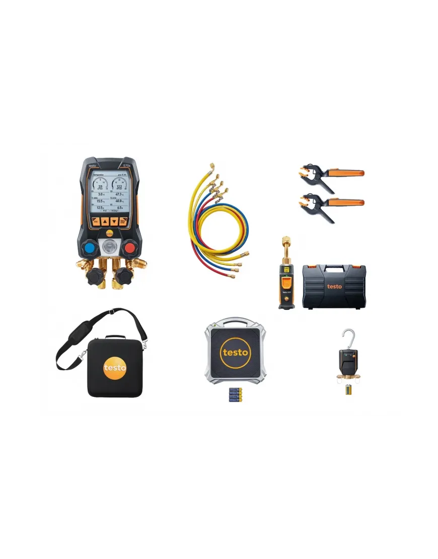 Testo 570s - Set profesional pentru pompe de căldură