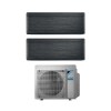 Daikin Стилен мултисплит климатик с две вътрешни тела 7000 и 12000 BTU Blackwood