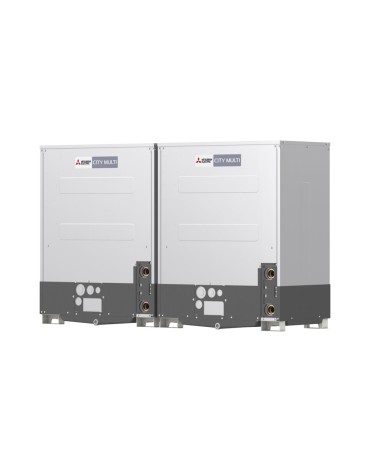 тяло externa VRF cu recuperare Mitsubishi Electric City Multi Linia WR2 PQRY-P400YSLM racita cu apa, МОЩНОСТ Охлаждане 45 kW, температура minima apa -5C