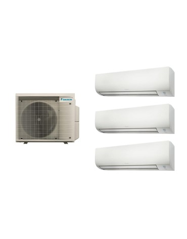 мултисплит климатик Daikin Comfora cu три тела вътрешни 9000 BTU, 9000 BTU и 12000 BTU, FTXP25N + FTXP25N + FTXP35N + 4MXM80A, 5 години Гаранция, филтри Dezodorizare и сребърни йони