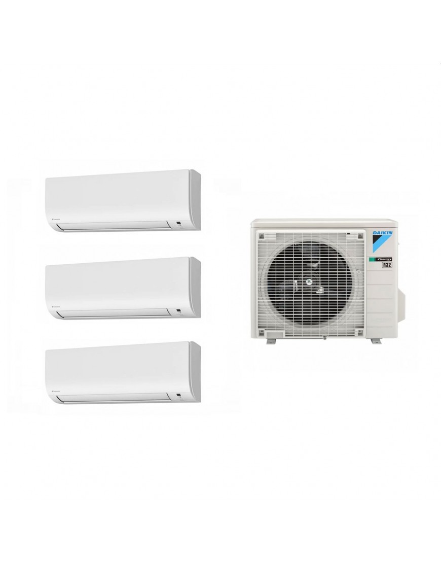Aparat de aer condiționat multisplit Daikin Comfora cu doua unități interne 9000 și una de 12000 BTU
