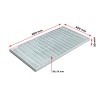 Stergator de picioare incastrabil ACO Self Vario, cu rama din aluminiu и gratar retea око 30/10, B125, 600x400x30mm