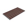 Stergator de picioare incastrabil ACO Self Vario, cu rama din aluminiu и gratar insertie textila pentru външен, rosu, 600x400x30mm