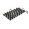 Stergator de picioare incastrabil ACO Self Vario, cu rama din aluminiu и gratar insertie textila, antracit, 600x400x30mm