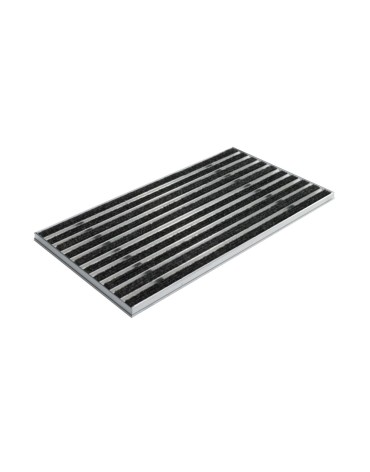 Ștergător de picioare încastrabil ACO Self Vario, cu ramă din aluminiu и grătar insertie textila, antracit, 600x400x30mm