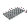 Ștergător de picioare încastrabil ACO Self Vario, cu ramă din aluminiu și grătar benzi textile si cauciucate, 600x400x30mm