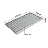 Stergator de picioare incastrabil ACO Self Vario, cu rama din aluminiu и gratar retea око 30/30, 750x500x30mm