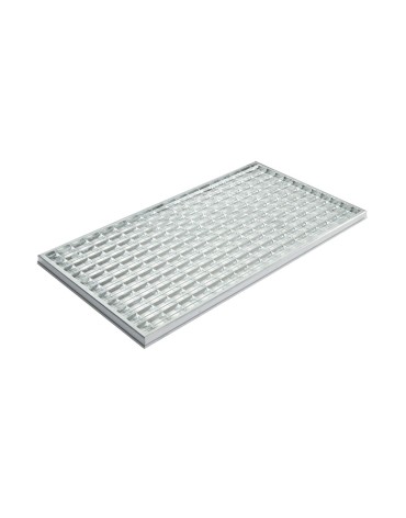 Stergator de picioare incastrabil ACO Self Vario, cu rama din aluminiu и gratar retea V, 1000x500x30mm