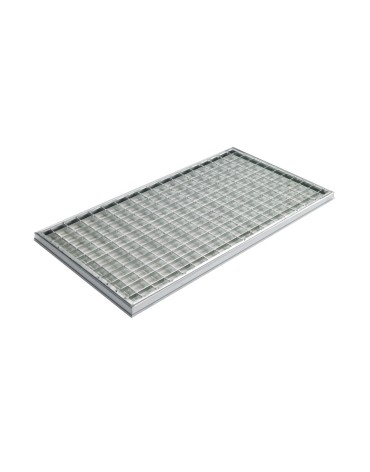 Ștergător de picioare încastrabil ACO Self Vario, cu ramă din aluminiu и grătar retea око 30/30, 1000x500x30mm
