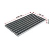 Stergator de picioare incastrabil ACO Self Vario, cu rama din aluminiu и gratar insertie textila pentru външен, antracit, 1000x500x30mm