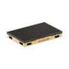 Stergator de picioare incastrabil ACO Vario 2.0 Hybrid, cu tava din beton cu polimeri и gratar cu insertie de cauciuc, antracit, 750x500x80mm