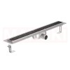 Rigola de dus din inox ACO ShowerDrain C cu flansa orizontala, gratar Tile, дължина 685mm, h=92mm