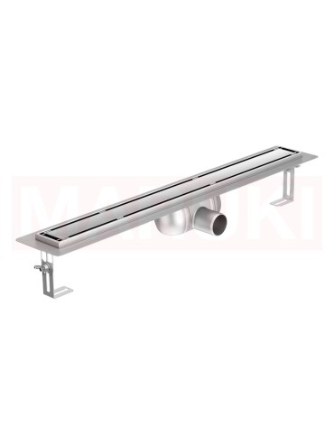 Rigola de dus din inox ACO ShowerDrain C cu flansa orizontala, gratar Massive, дължина 885mm, h=92mm
