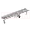 Rigola de dus din inox ACO ShowerDrain C cu flansa perete, gratar Slot, дължина 1185mm, h=92mm