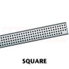 Rigola de dus din inox ACO ShowerDrain C без flansa, gratar Square, дължина 1085mm, h=92mm