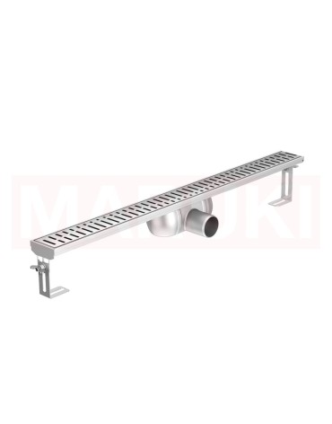 Rigola de dus din inox ACO ShowerDrain C без flansa, gratar Wave, дължина 1185mm, h=92mm