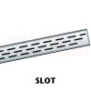 Rigola de dus din inox ACO ShowerDrain C cu flansa orizontala, gratar Slot, дължина 785mm, h=69mm