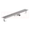 Rigola de dus din inox ACO ShowerDrain C cu flansa orizontala, gratar Square, дължина 885mm, h=69mm