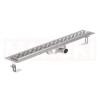 Rigola de dus din inox ACO ShowerDrain C cu flansa orizontala, gratar Slot, дължина 985mm, h=69mm