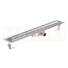 Rigola de dus din inox ACO ShowerDrain C  cu flansa orizontala, gratar Massive, lungime 1185mm, h=69mm