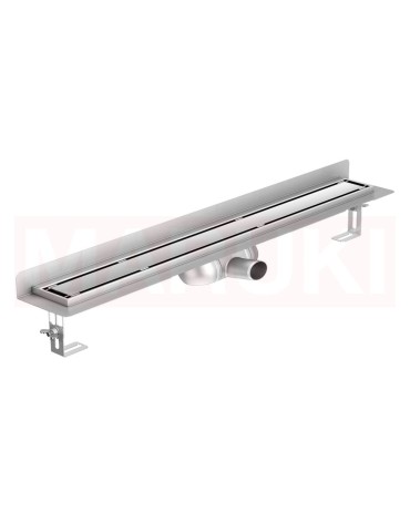 Rigola de dus din inox ACO ShowerDrain C cu flansa perete, gratar Massive, дължина 685mm, h=69mm