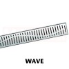 Rigola de dus din inox ACO ShowerDrain C без flansa, gratar Wave, дължина 885mm, h=69mm