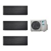 Daikin Стилен мултисплит климатик с две вътрешни тела 9000 и едно 12000 BTU Blackwood