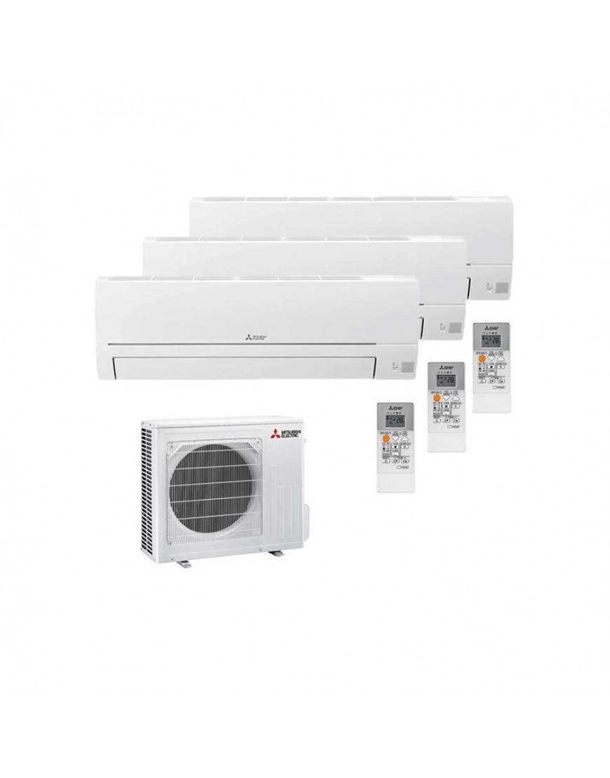 Мултисплит климатик Mitsubishi Electric с три вътрешни тела MSZ-HR25VF 9000 BTU
