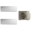 Мултисплит климатик Daikin EMURA с две вътрешни тела Бял 7000 BTU