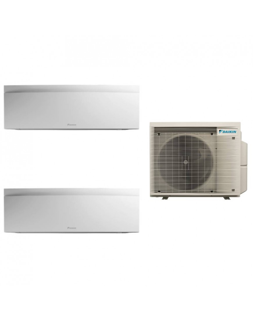 Мултисплит климатик Daikin EMURA с две вътрешни тела Бял 7000 BTU