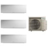Мултисплит климатик Daikin EMURA с две вътрешни тела 7000 и едно 12000 BTU Бял