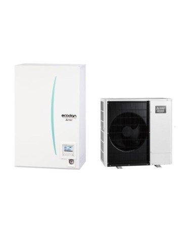 термопомпа Aer Apa Mitsubishi Electric Zubadan ECODAN PUZ-SHWM80VAA / ERSF-VM2E 8 kW 220V, Гаранция 60 месеца