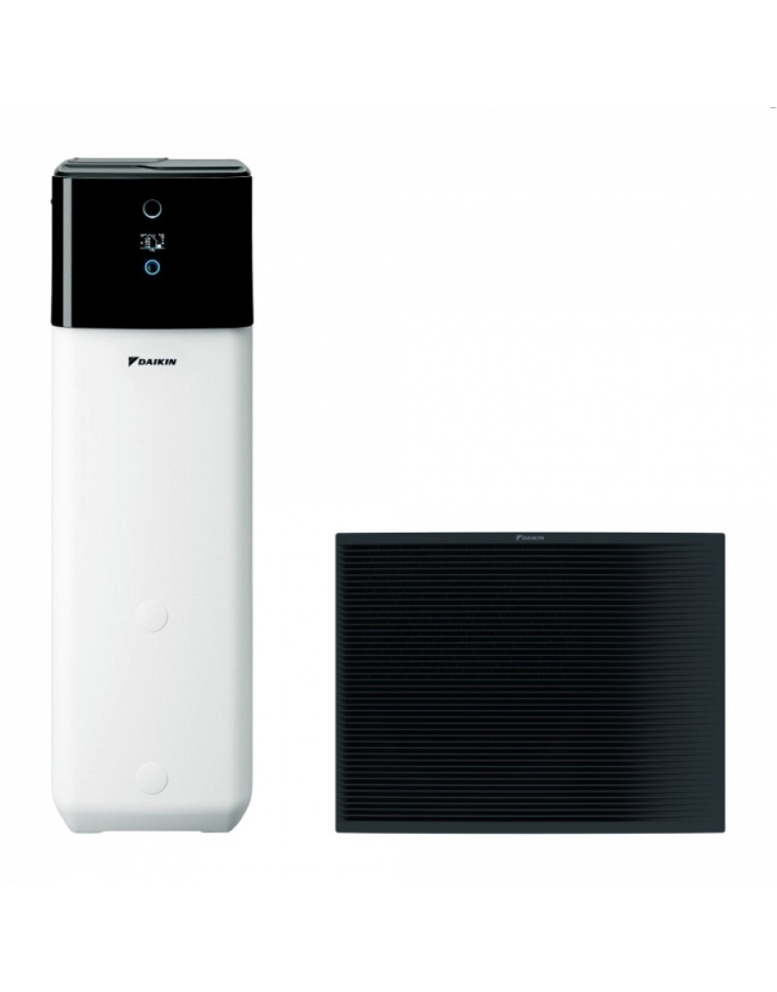 Термопомпа за отопление и битова гореща вода Daikin Altherma 3 H HT ECH2O 18kW ETSH16P50D-EPRA18DW с резервоар 470L