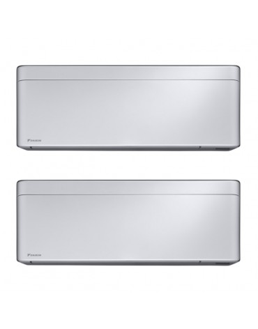 Aparat de aer condiționat multisplit Daikin Stylish cu două unități interne 7000 și 12000 BTU Silver