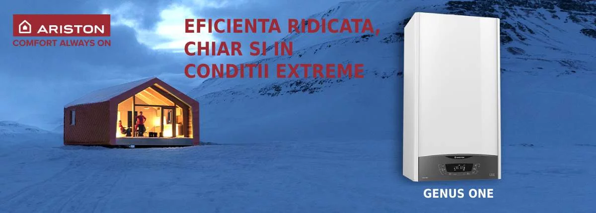 Eficiență ridicată centrală termică în condensare Ariston Genus One