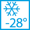 Funcționare până la -28°C